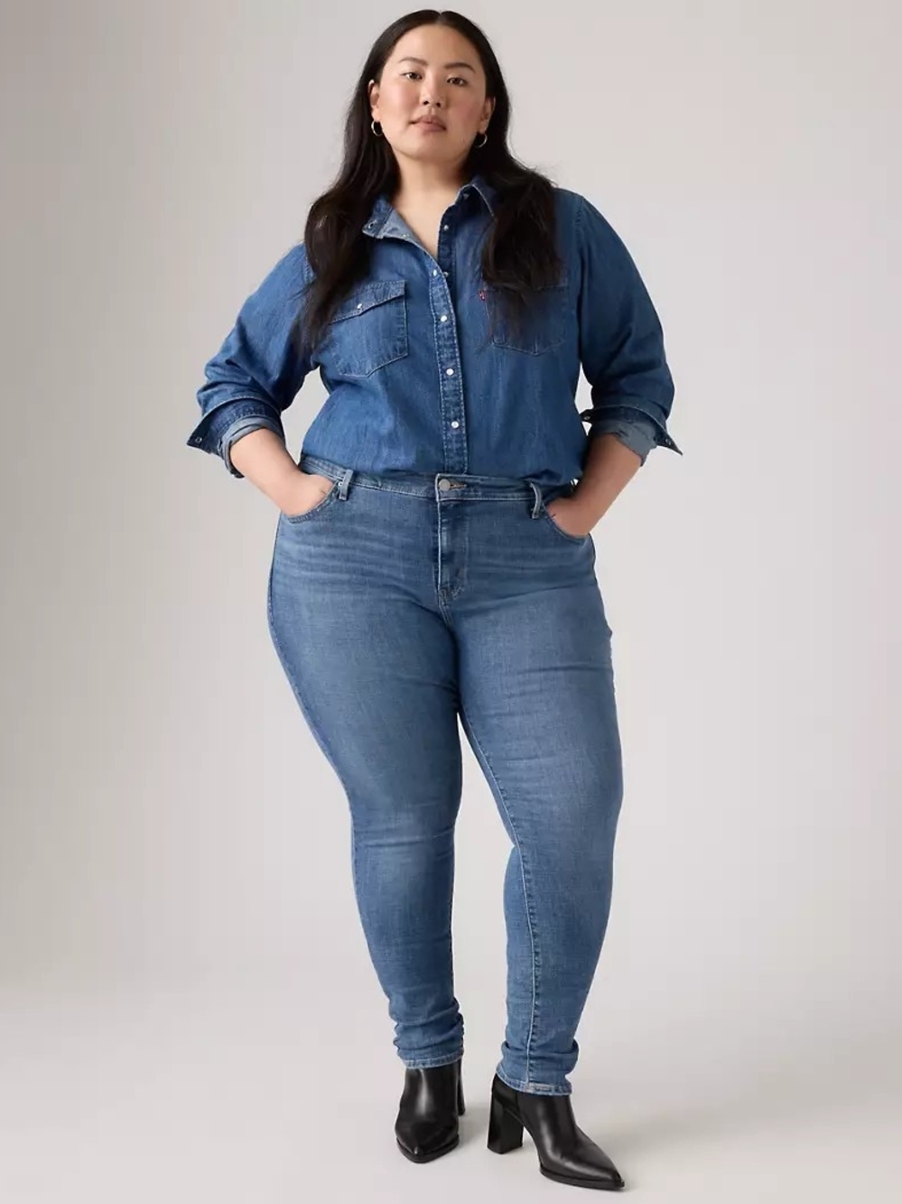 Levi's 721 High Rise Skinny Women's Plus Size Jeans 90s Minimalism